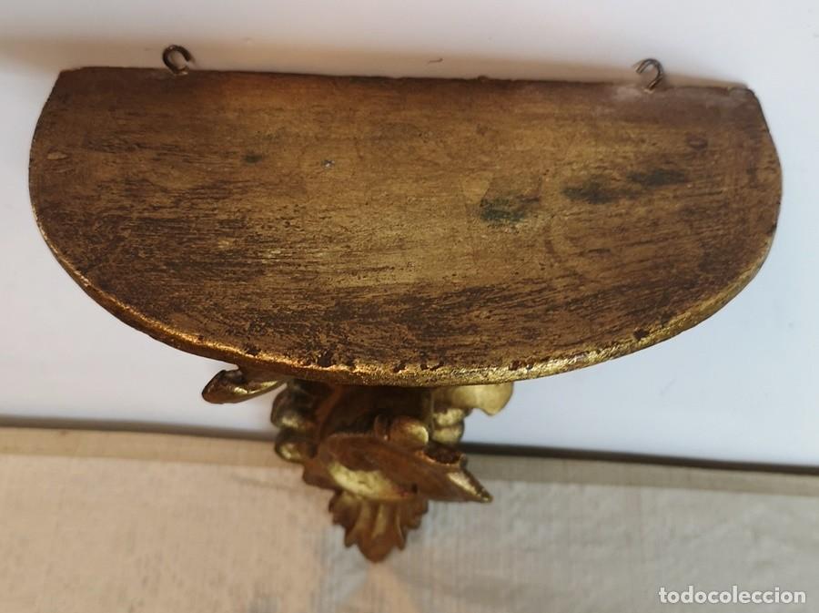 peana madera pan de oro y terciopelo siglo xix - Buy Other antique objects  on todocoleccion