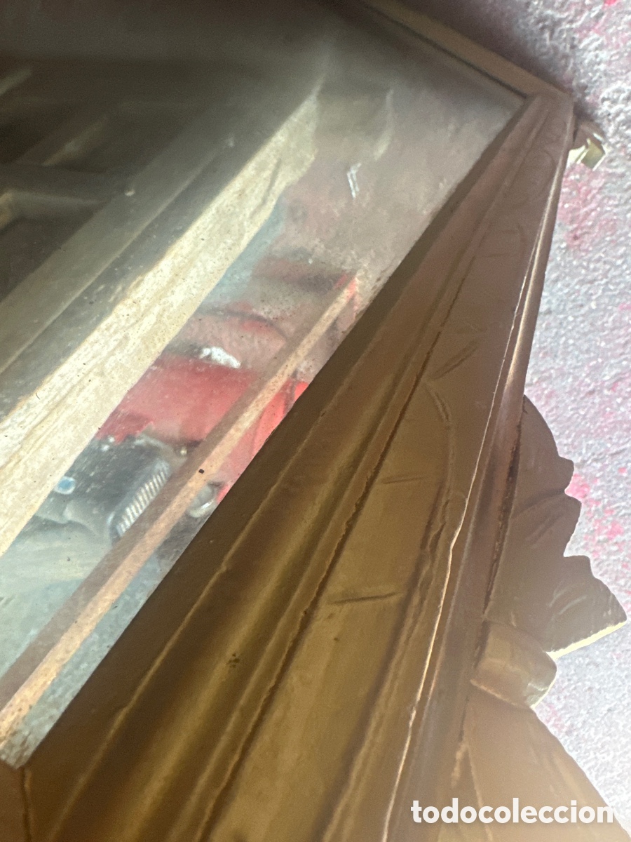 Antig&uuml;edades: Espejo de madera tallado con pan de oro - Foto 5