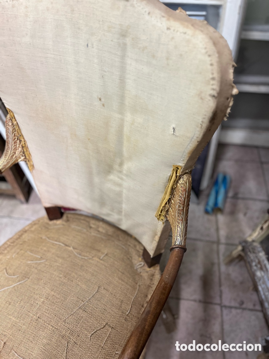Antig&uuml;edades: Sill&oacute;n Fernandino a&ntilde;o 1830 - Foto 5
