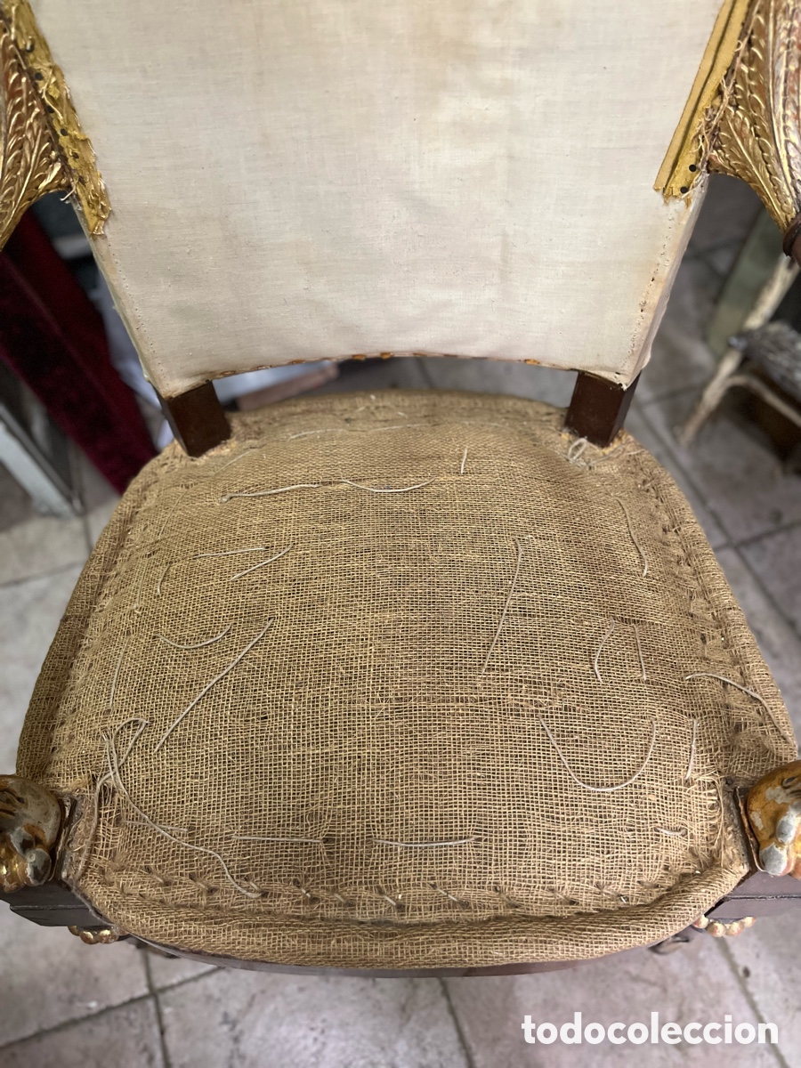 Antig&uuml;edades: Sill&oacute;n Fernandino a&ntilde;o 1830 - Foto 7