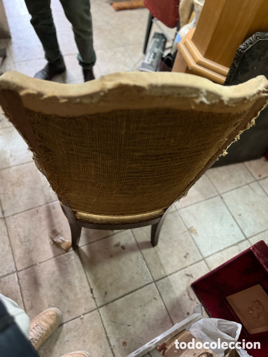 Antig&uuml;edades: Sill&oacute;n Fernandino a&ntilde;o 1830 - Foto 8