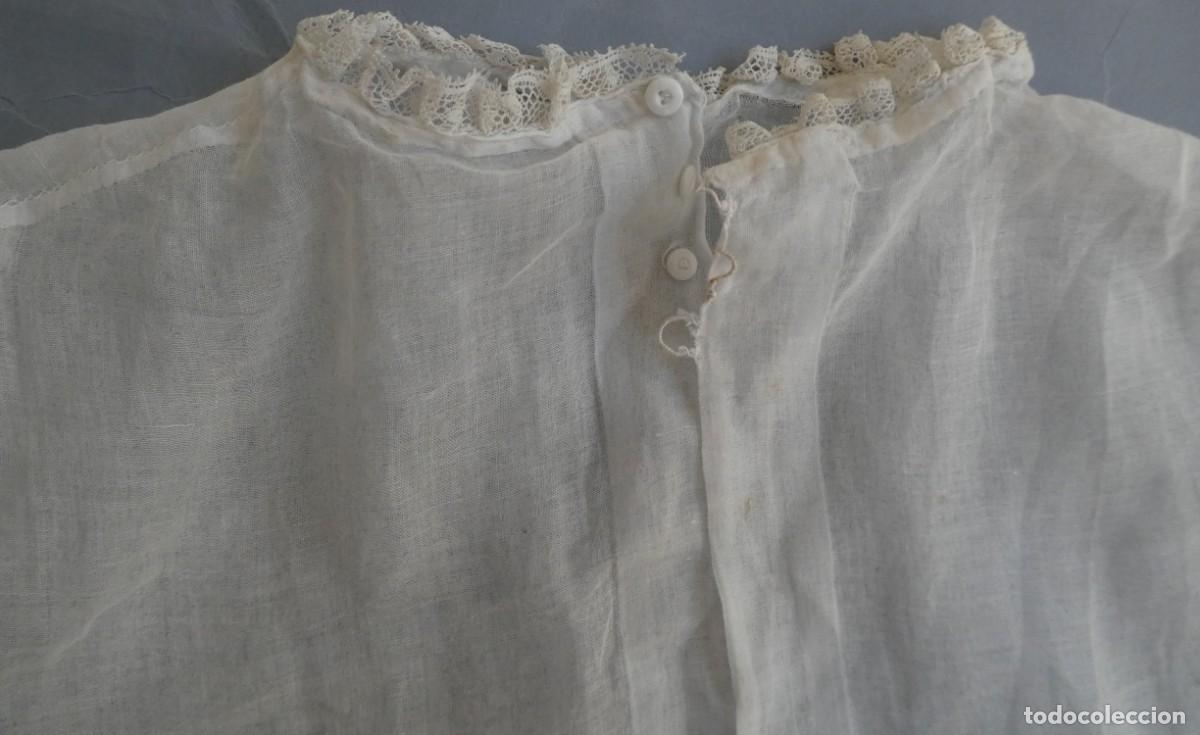 Antig&uuml;edades: FALSA CAMISA DE MUSELINA S.XIX - Foto 2