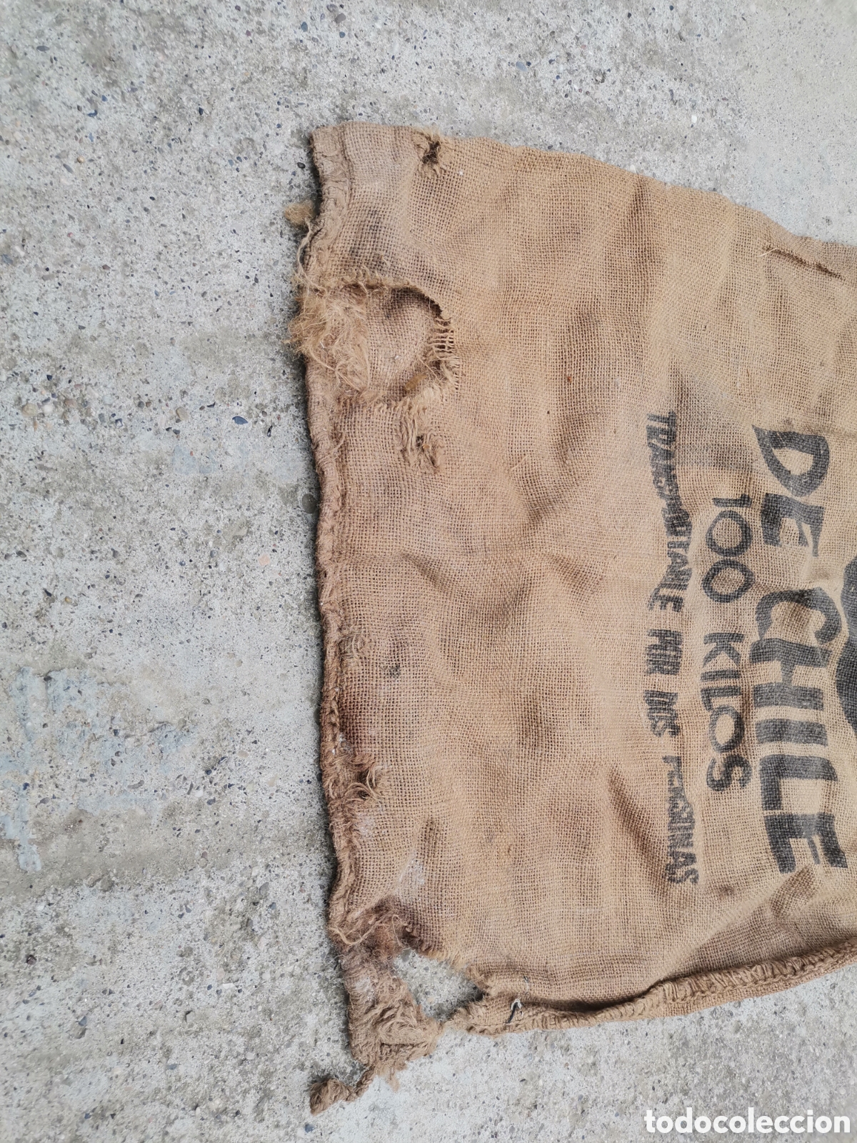 Antig&uuml;edades: Saco nitrato Chile con defecto - Foto 2