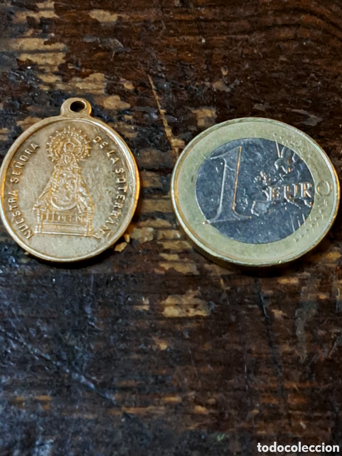 Antig&uuml;edades: Medalla de bronce de la virgen de la Soterra&ntilde;a - Foto 2