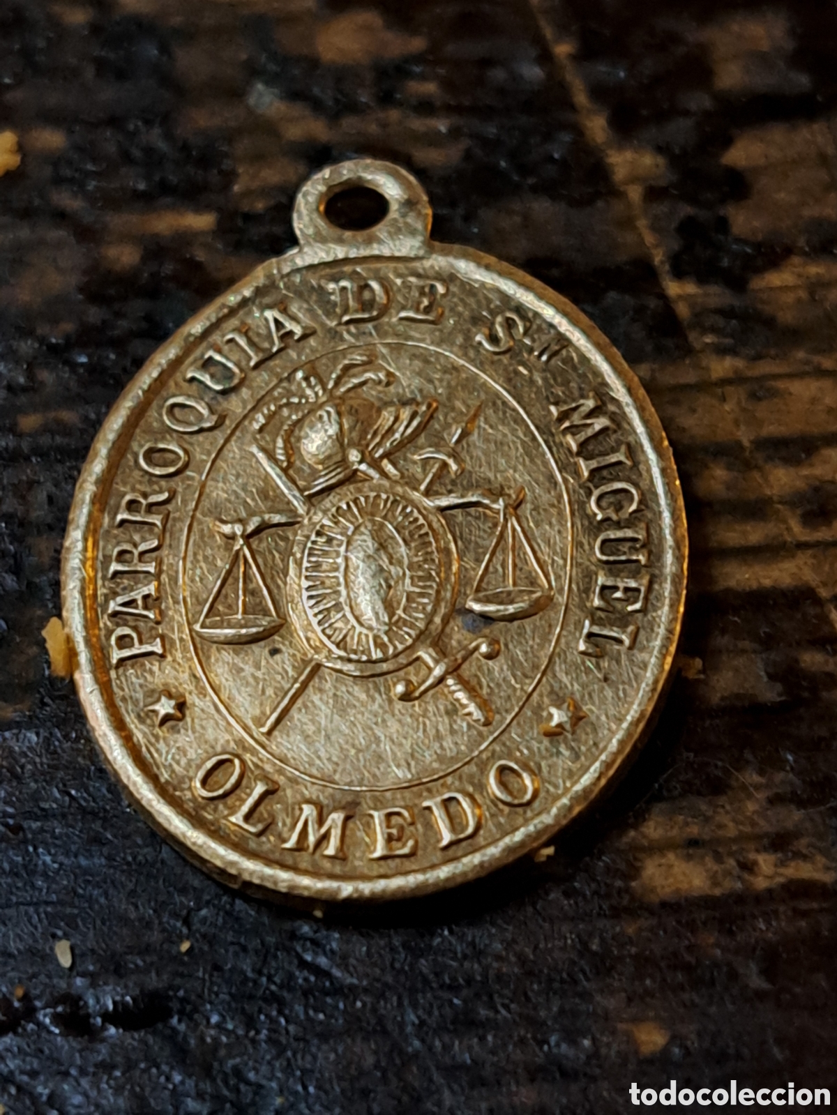 Antig&uuml;edades: Medalla de bronce de la virgen de la Soterra&ntilde;a - Foto 5