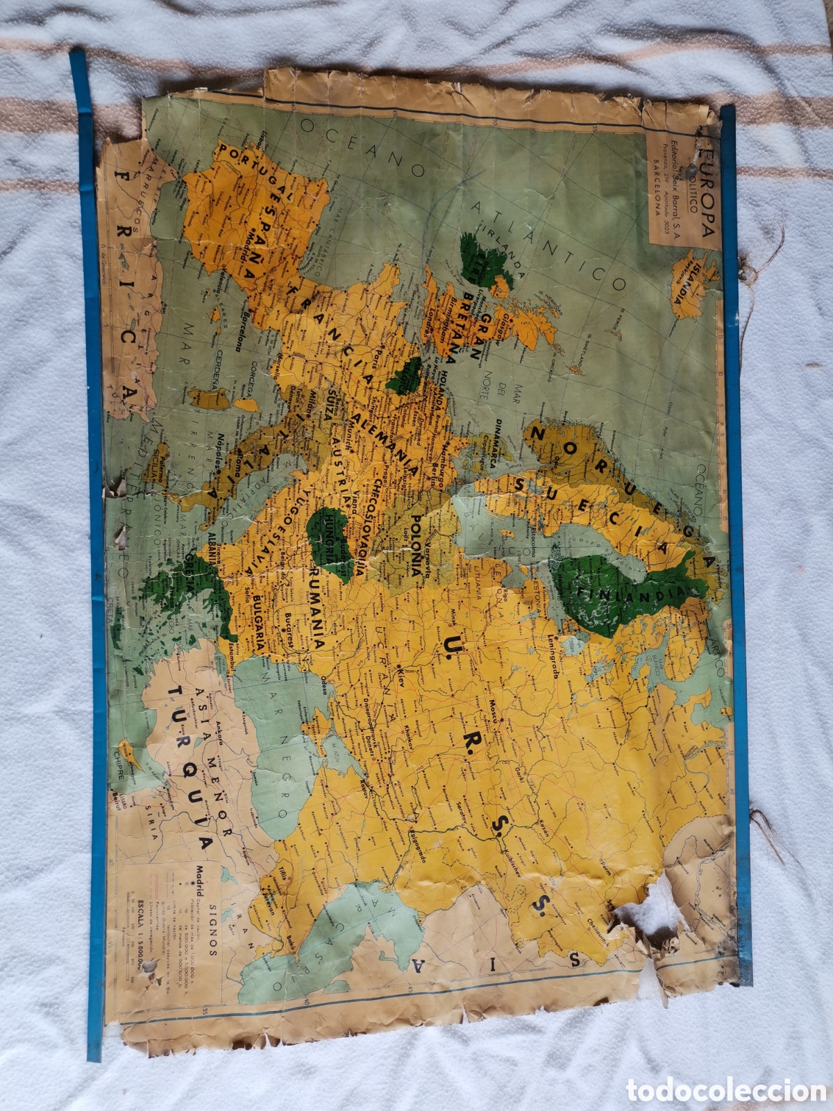 Antig&uuml;edades: Mapa europa politico seix barral