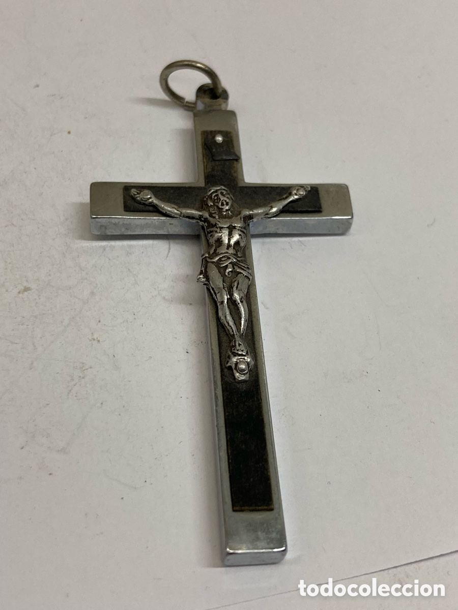 Antig&uuml;edades: Cruz metal y madera C180 - Foto 1