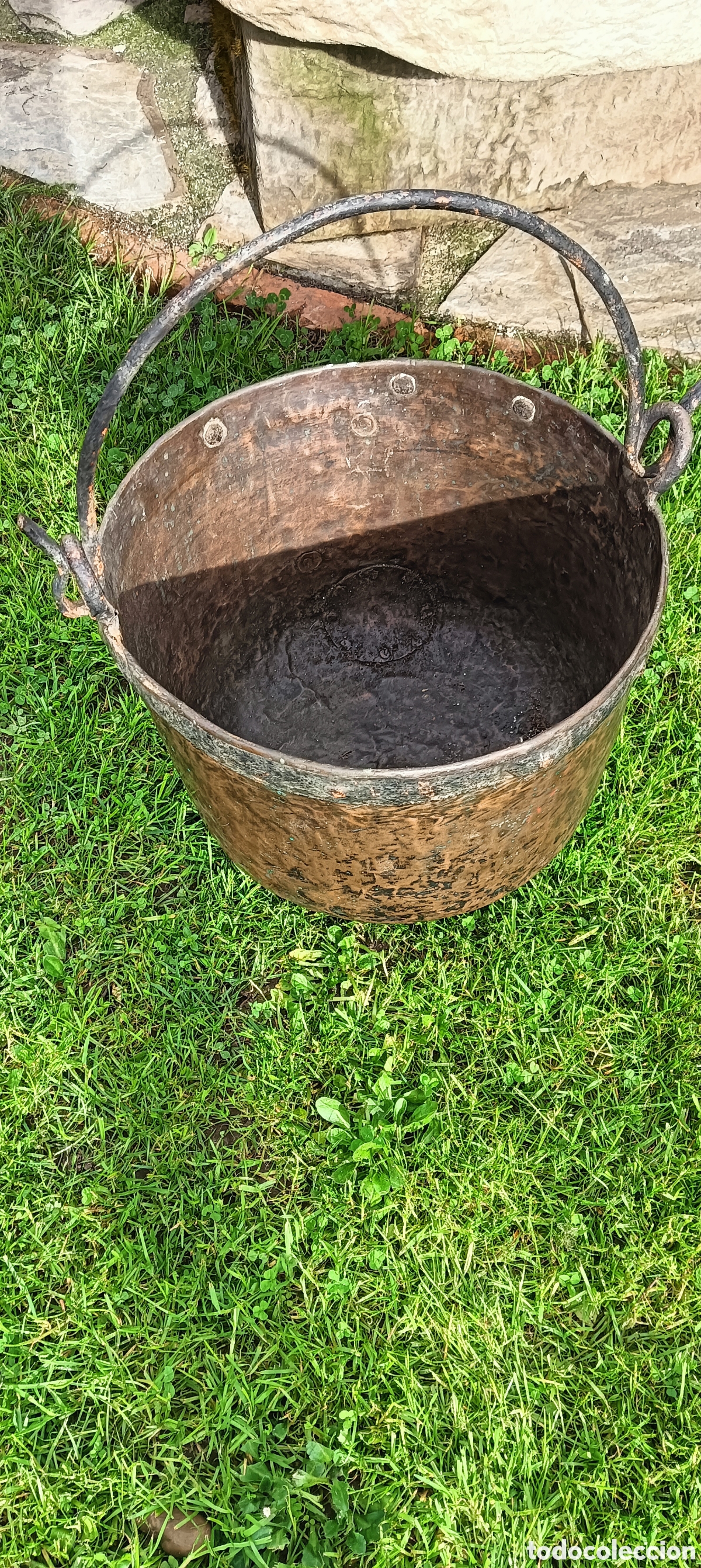 Antig&uuml;edades: Caldera olla cobre - Foto 7