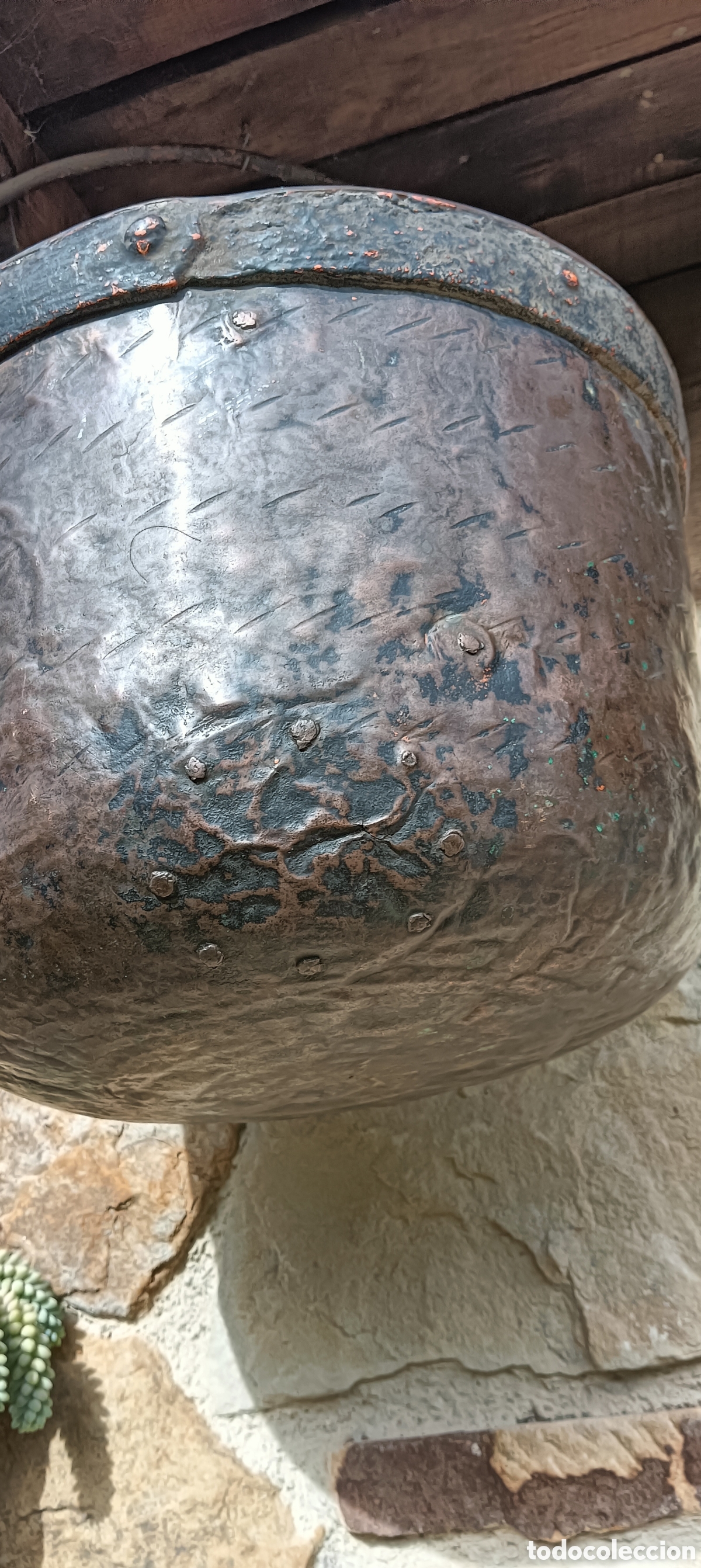 Antig&uuml;edades: Caldera olla cobre - Foto 5