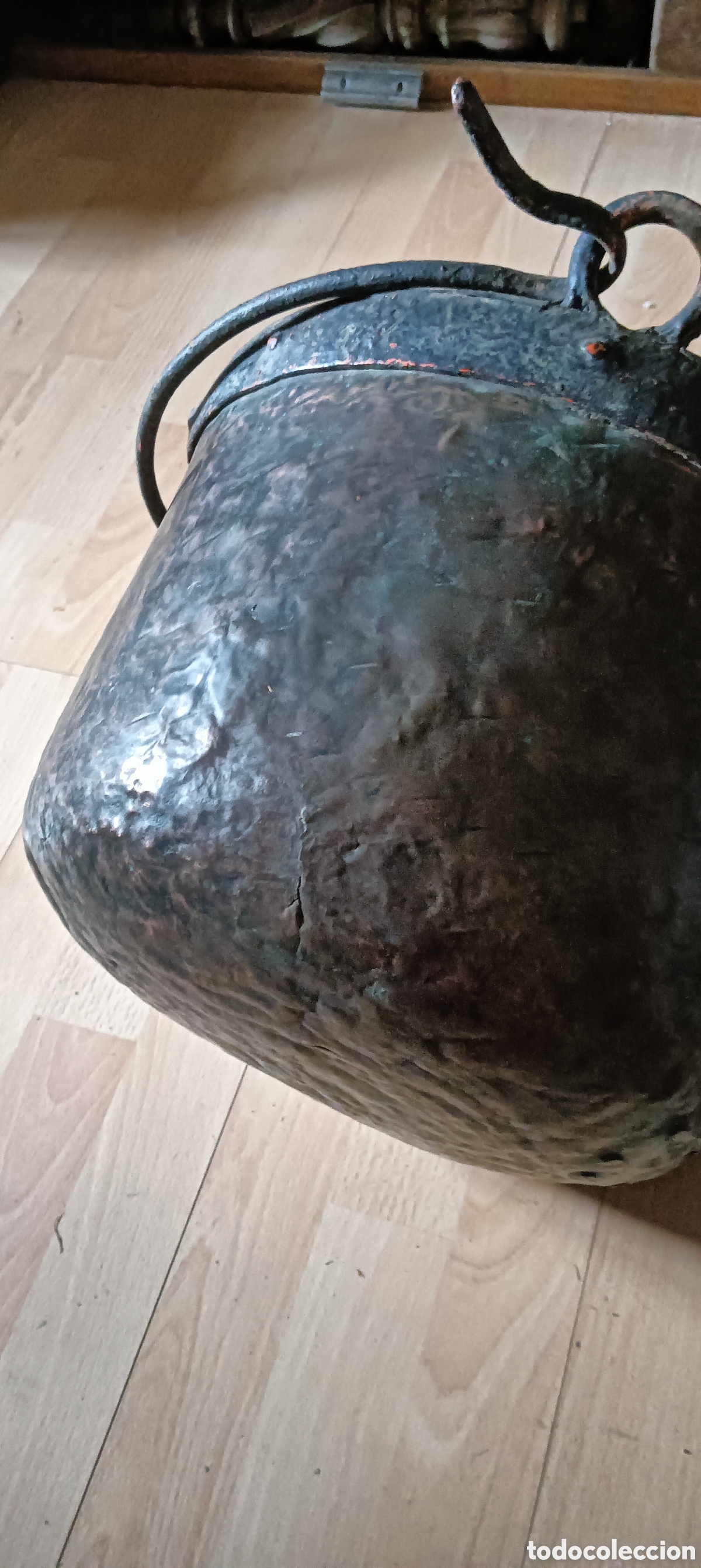 Antig&uuml;edades: Caldera olla cobre - Foto 4