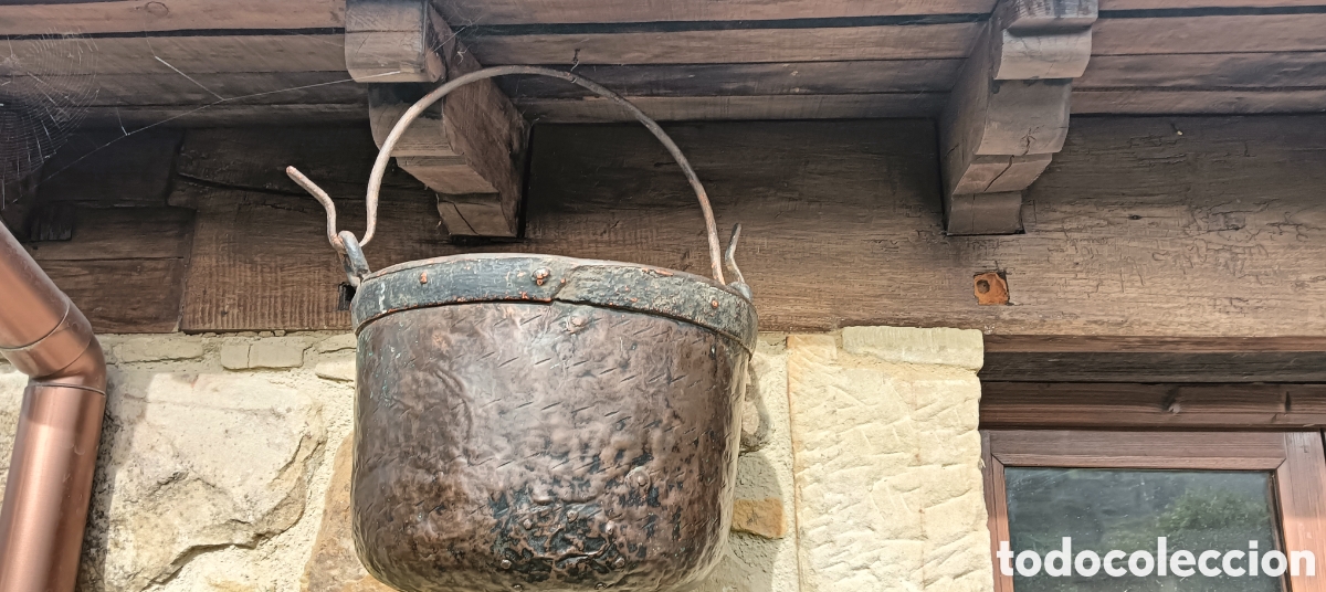 Antig&uuml;edades: Caldera olla cobre - Foto 9