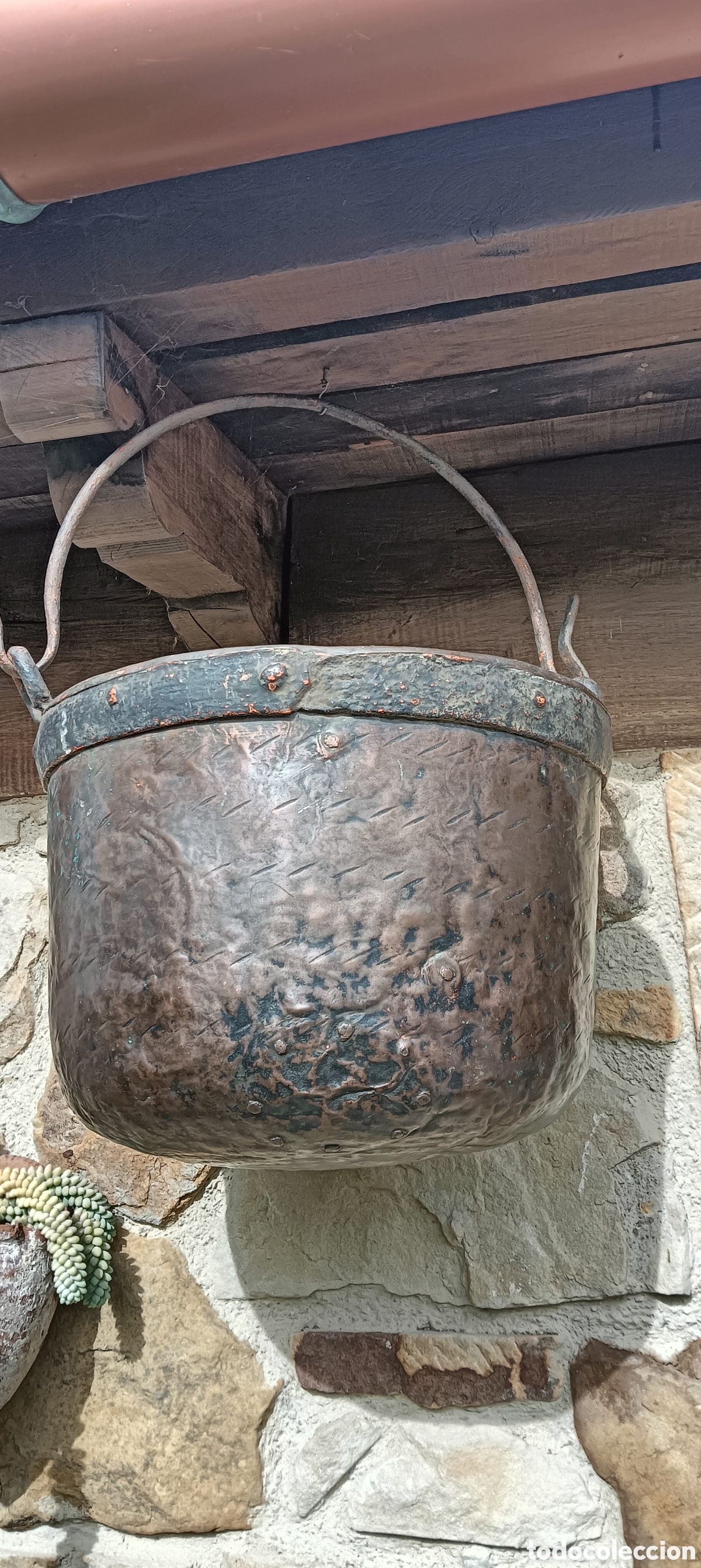 Antig&uuml;edades: Caldera olla cobre - Foto 6