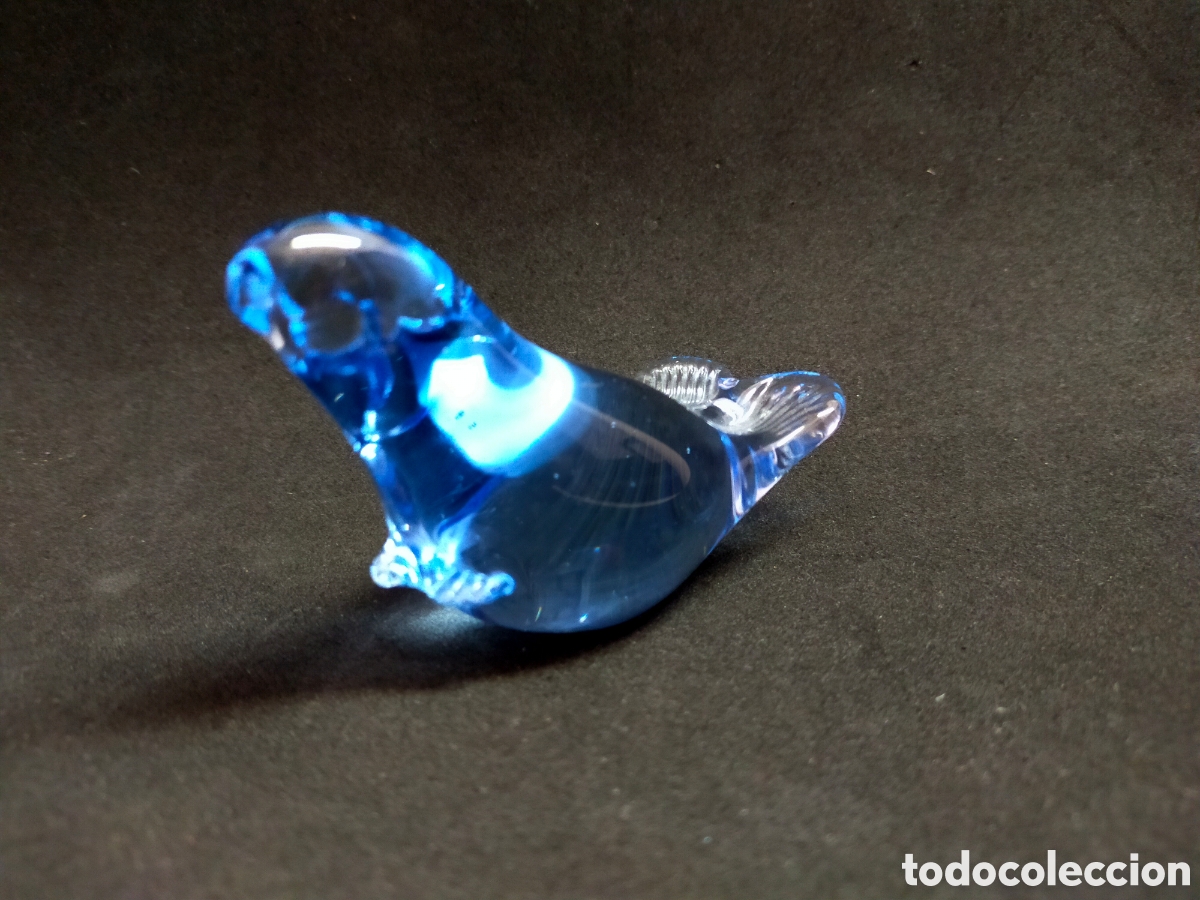 Antig&uuml;edades: FOCA DE CRISTAL, POSIBLEMENTE MURANO. - Foto 4