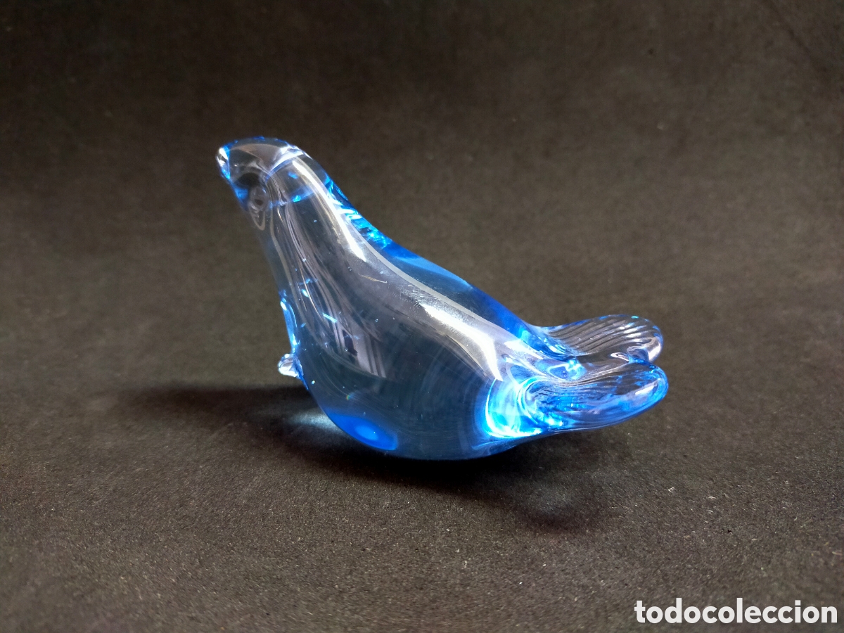 Antig&uuml;edades: FOCA DE CRISTAL, POSIBLEMENTE MURANO. - Foto 5