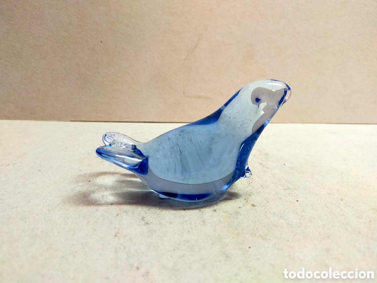 Antig&uuml;edades: FOCA DE CRISTAL, POSIBLEMENTE MURANO. - Foto 15