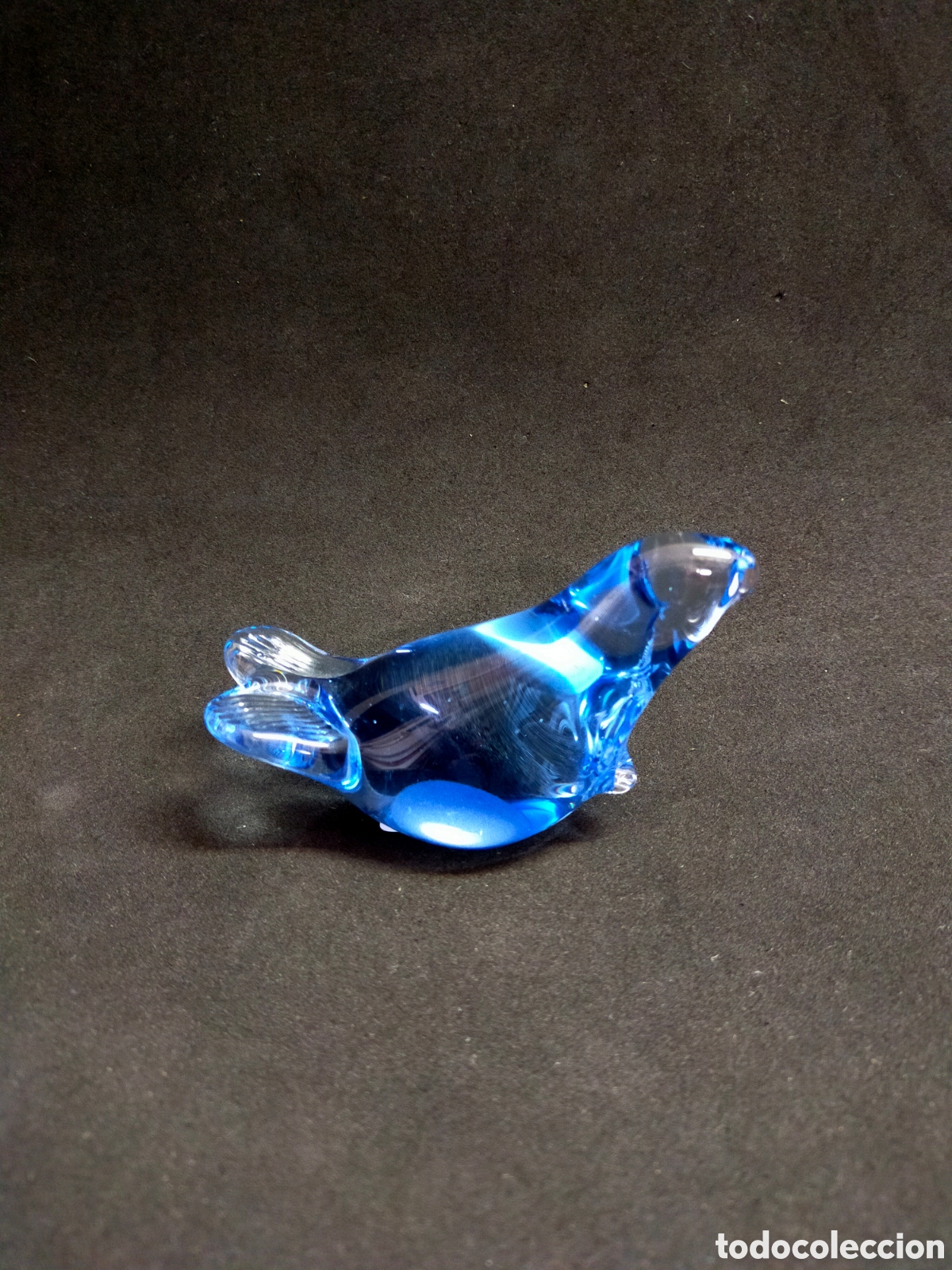 Antig&uuml;edades: FOCA DE CRISTAL, POSIBLEMENTE MURANO. - Foto 1