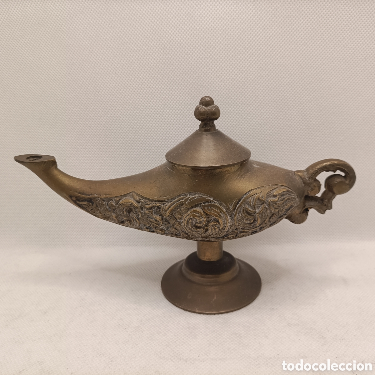 Antig&uuml;edades: L&aacute;mpara &rdquo;Aladino&rdquo; en Bronce - Foto 2