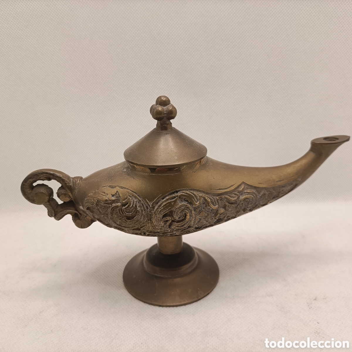Antig&uuml;edades: L&aacute;mpara &rdquo;Aladino&rdquo; en Bronce - Foto 3