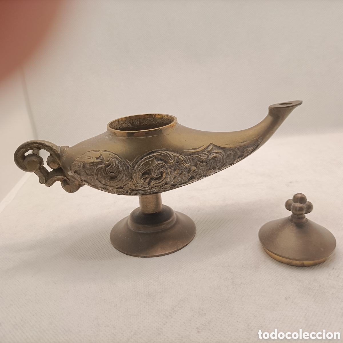 Antig&uuml;edades: L&aacute;mpara &rdquo;Aladino&rdquo; en Bronce - Foto 4