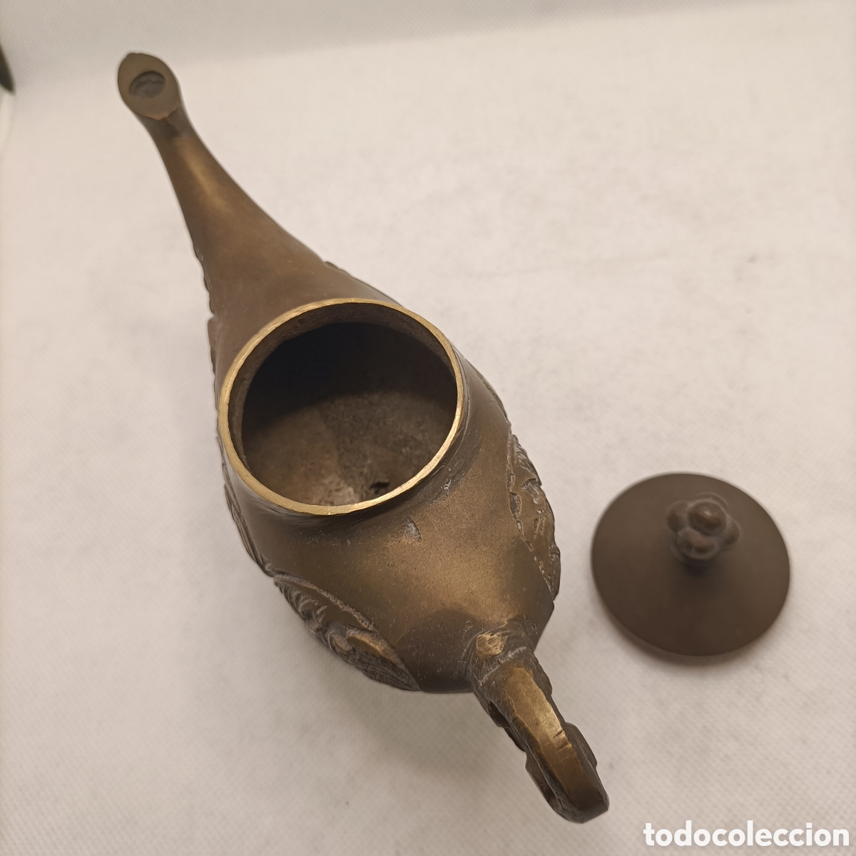 Antig&uuml;edades: L&aacute;mpara &rdquo;Aladino&rdquo; en Bronce - Foto 5
