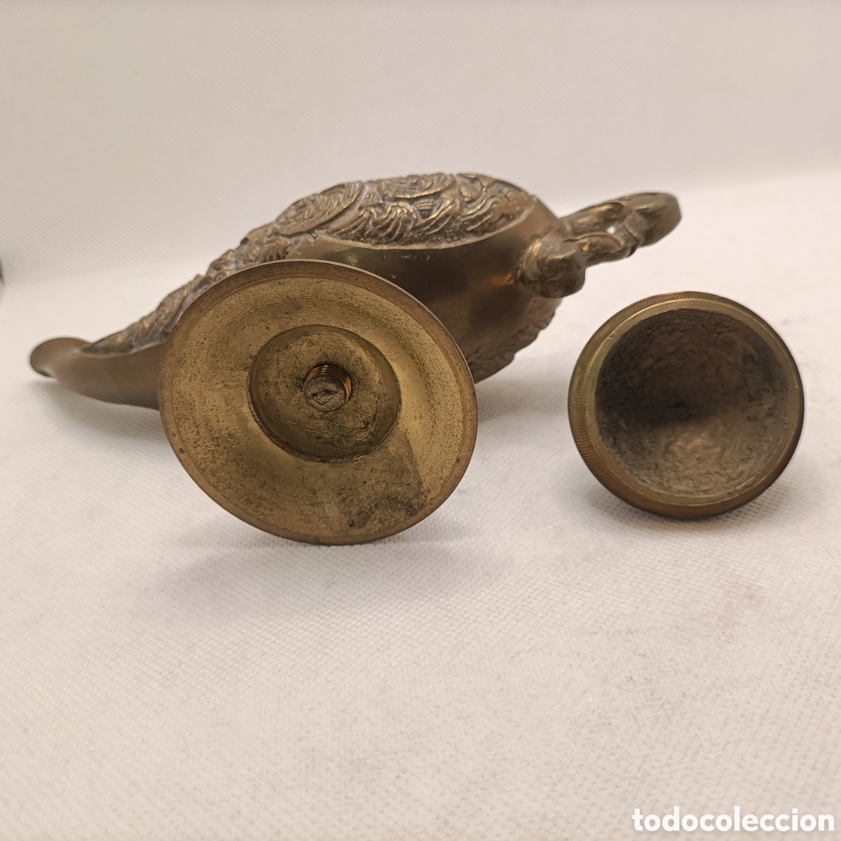 Antig&uuml;edades: L&aacute;mpara &rdquo;Aladino&rdquo; en Bronce - Foto 9