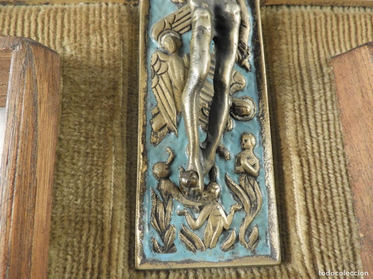 Antig&uuml;edades: CUADRO DE BRONCE Y ESMALTE DEL TALLER DE MORATO - Foto 6