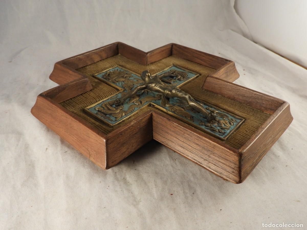 Antig&uuml;edades: CUADRO DE BRONCE Y ESMALTE DEL TALLER DE MORATO - Foto 7