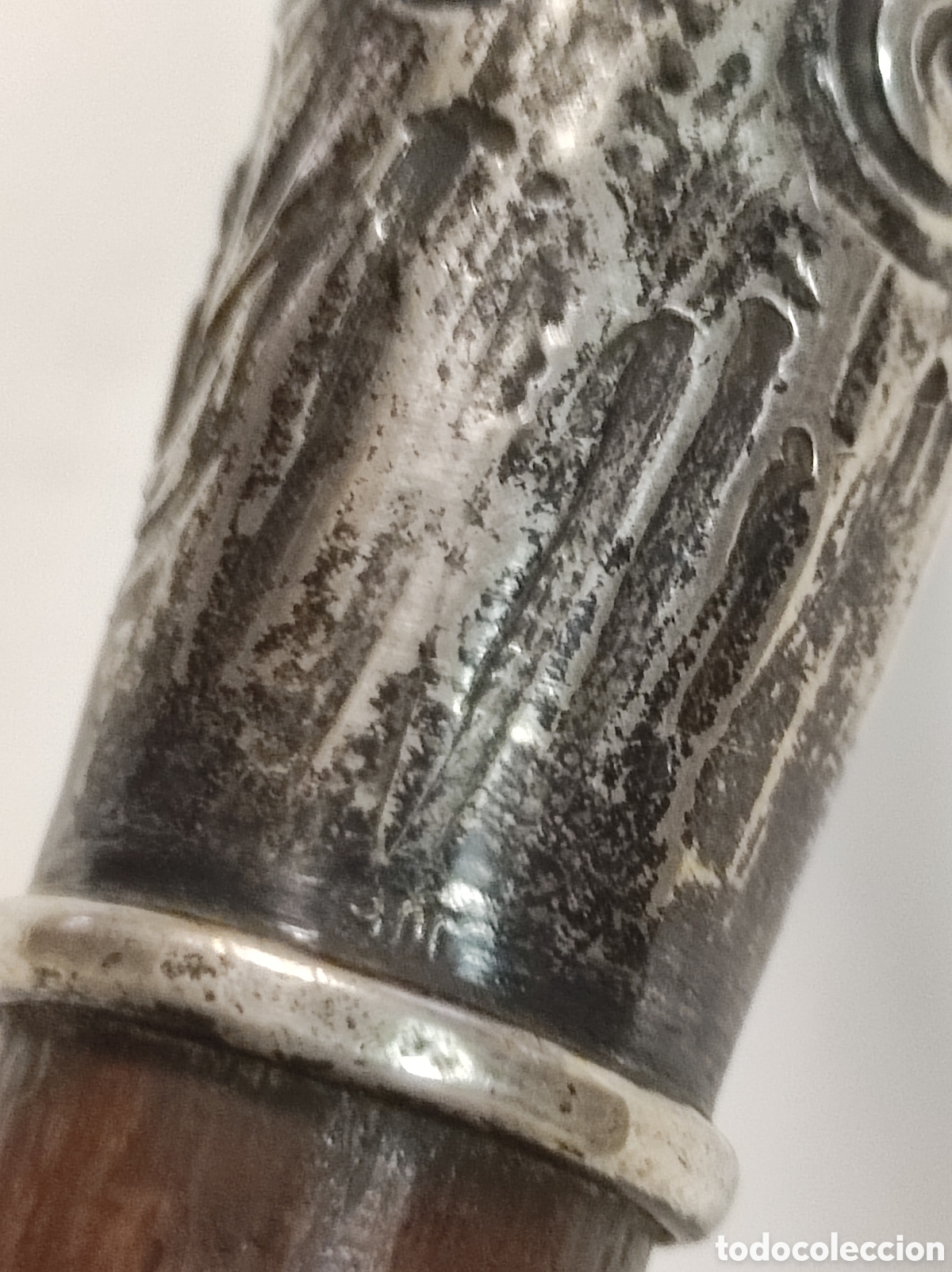 Antig&uuml;edades: Bast&oacute;n plata y caoba - Foto 12