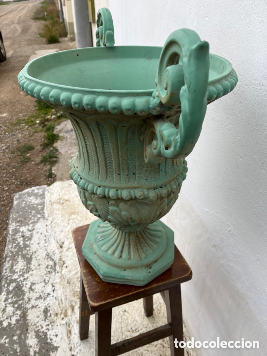 Antig&uuml;edades: Gran macetero jard&iacute;n antiguo - Foto 3