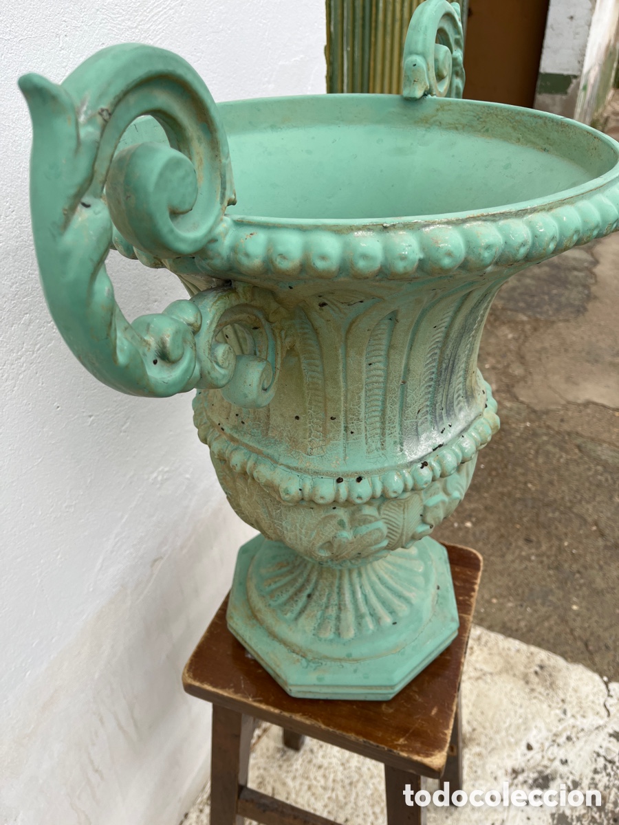 Antig&uuml;edades: Gran macetero jard&iacute;n antiguo - Foto 4