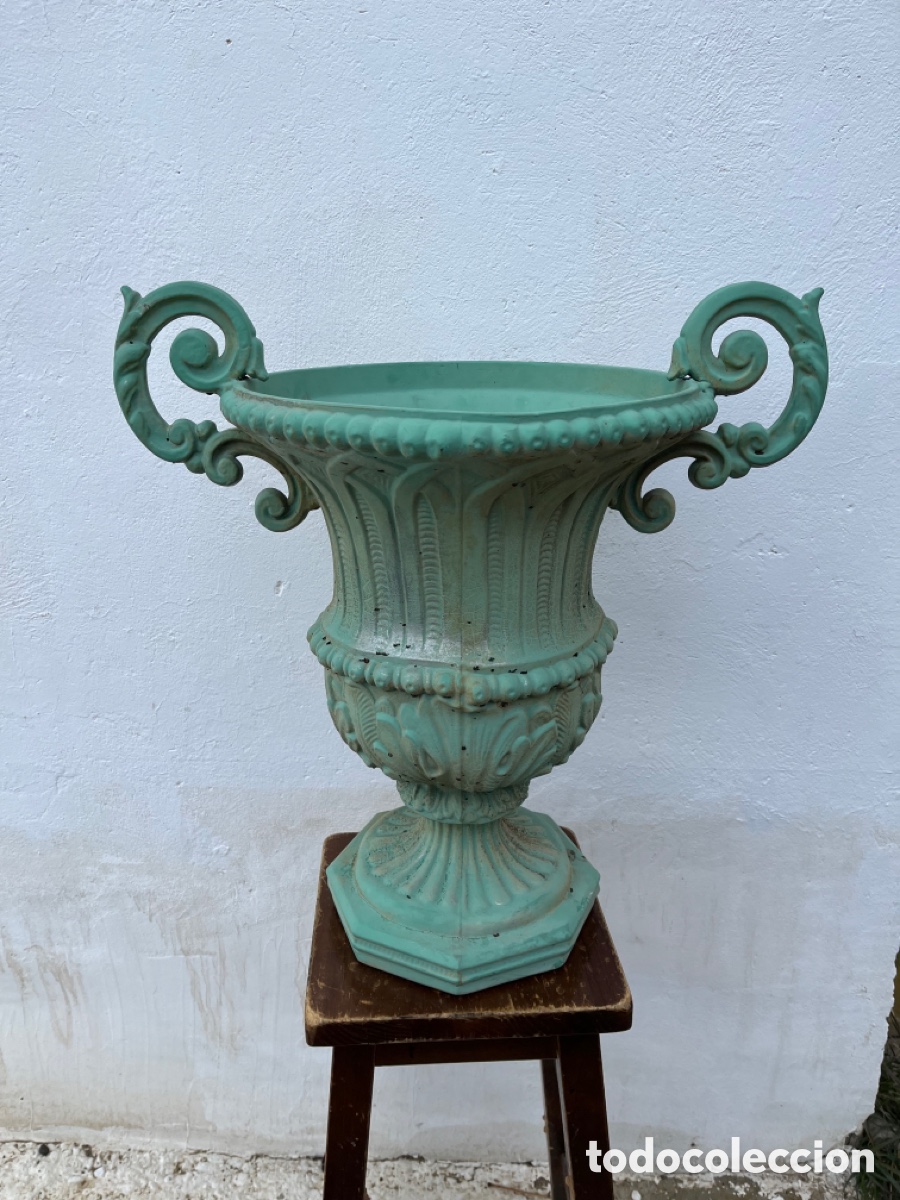 Antig&uuml;edades: Gran macetero jard&iacute;n antiguo - Foto 1
