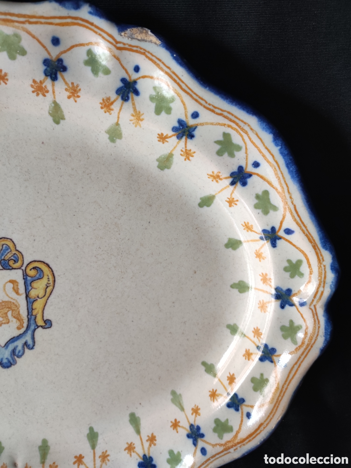 Antig&uuml;edades: Bandeja de cer&aacute;mica Talavera - Foto 3