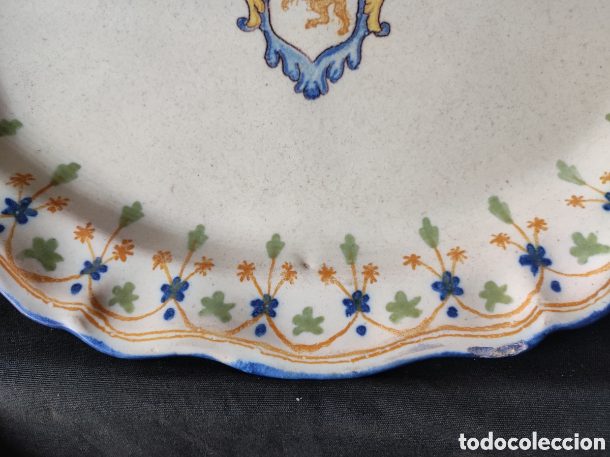 Antig&uuml;edades: Bandeja de cer&aacute;mica Talavera - Foto 5