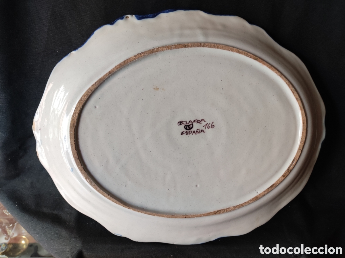 Antig&uuml;edades: Bandeja de cer&aacute;mica Talavera - Foto 6