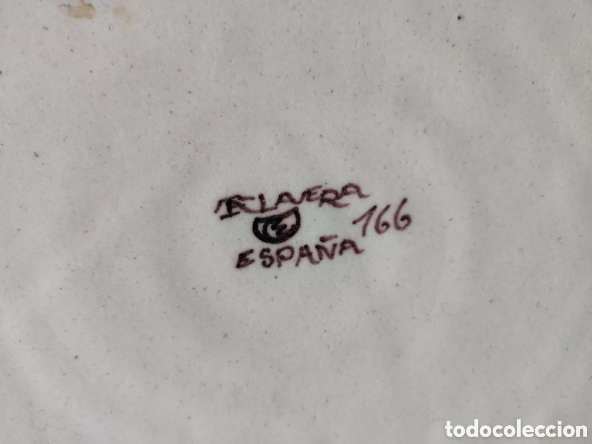 Antig&uuml;edades: Bandeja de cer&aacute;mica Talavera - Foto 7