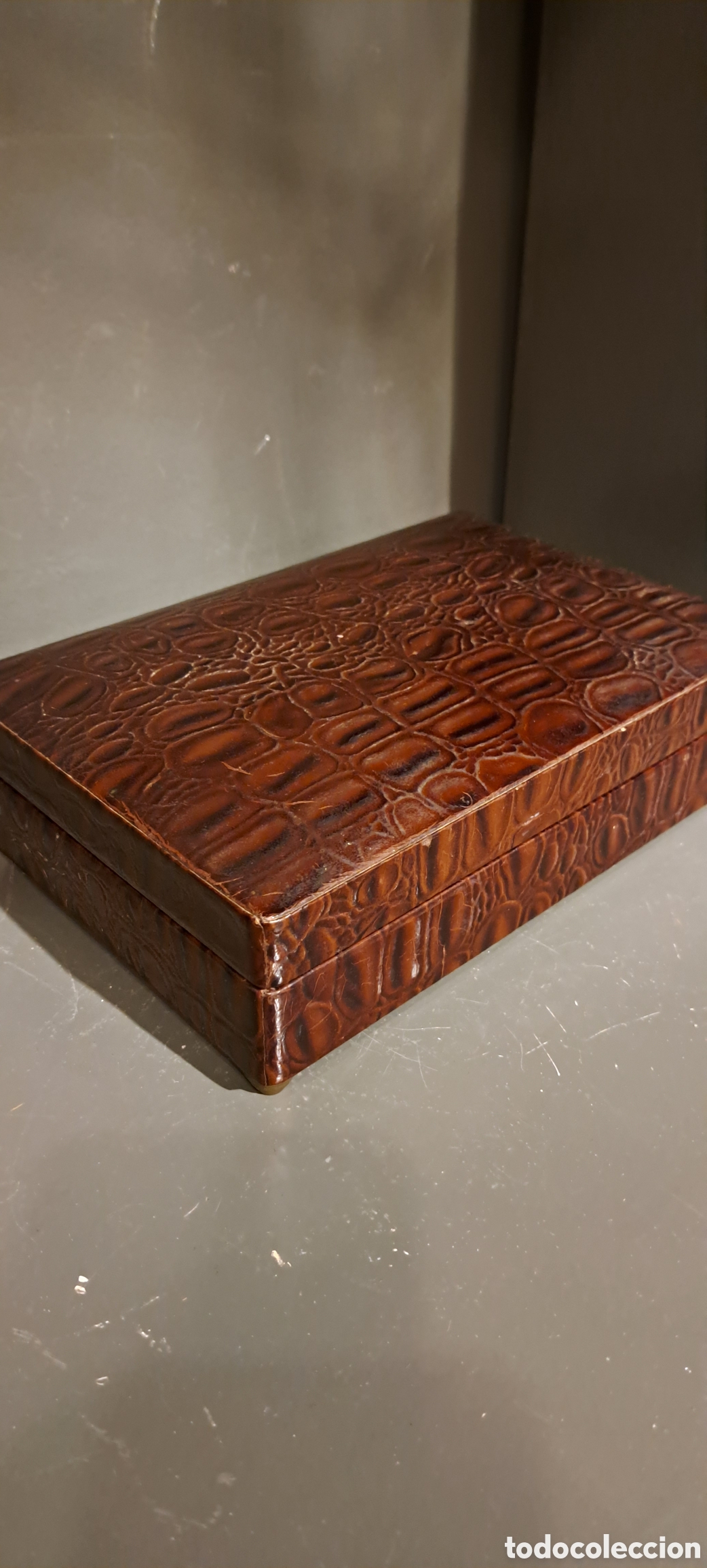 Antig&uuml;edades: Caja Tabaco madera vintage - Foto 7
