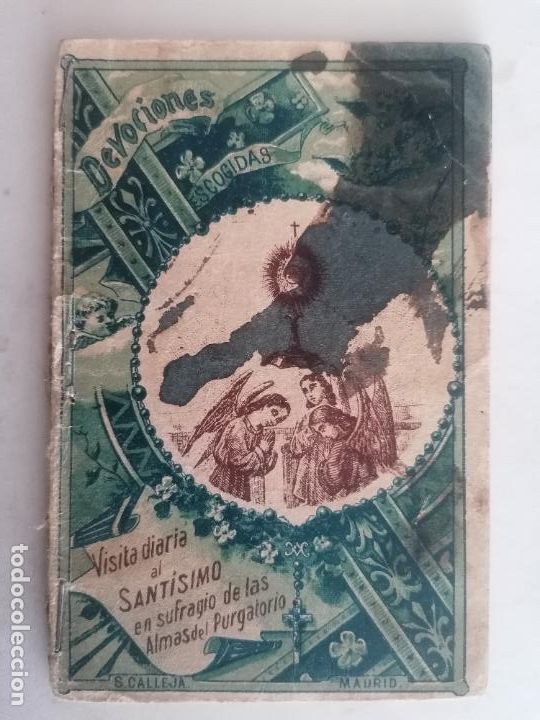 Antig&uuml;edades: DEVOCIONES ESCOGIDAS, VISITA DIARIA AL SANTISIMO EN SUFRAGIO DE LAS ALMAS DEL PULGATORIO, A&Ntilde;O 1901