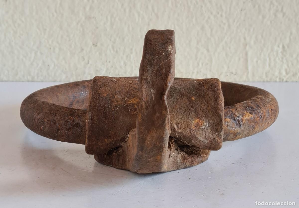 Antig&uuml;edades: Argolla con Gancho Hierro - Decoraci&oacute;n R&uacute;stica - Foto 3