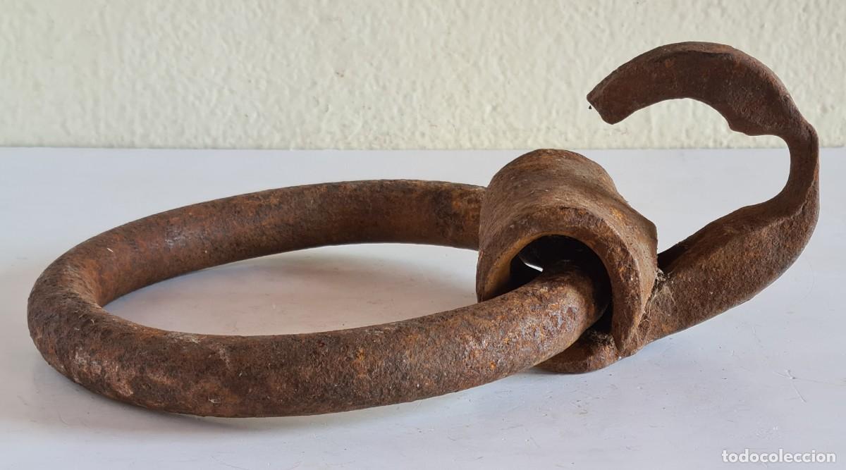 Antig&uuml;edades: Argolla con Gancho Hierro - Decoraci&oacute;n R&uacute;stica - Foto 5