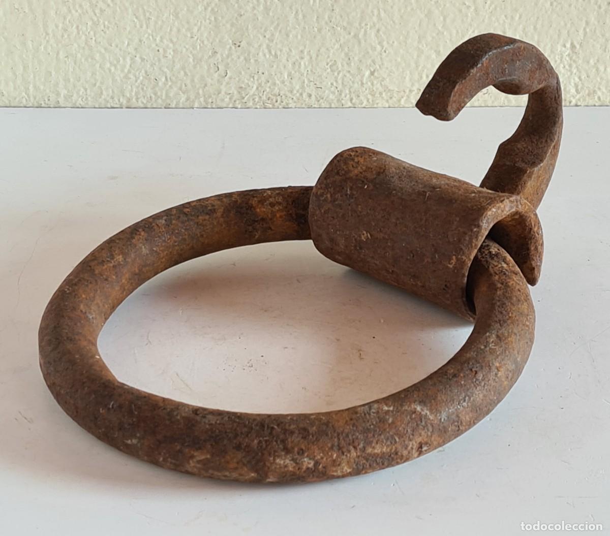 Antig&uuml;edades: Argolla con Gancho Hierro - Decoraci&oacute;n R&uacute;stica - Foto 7