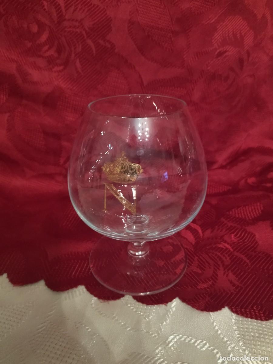 Antig&uuml;edades: COPA DE COGNAC NAPOLE&Oacute;N CON LETRAS EN ORO DE 24 K - Foto 2