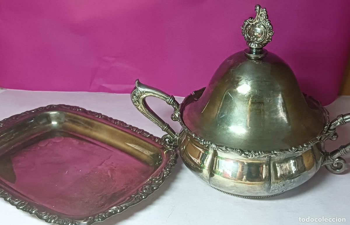 Antig&uuml;edades: AZUCARERO EUREKA SILVER CO. CUADRUPLE PLATE - Foto 3