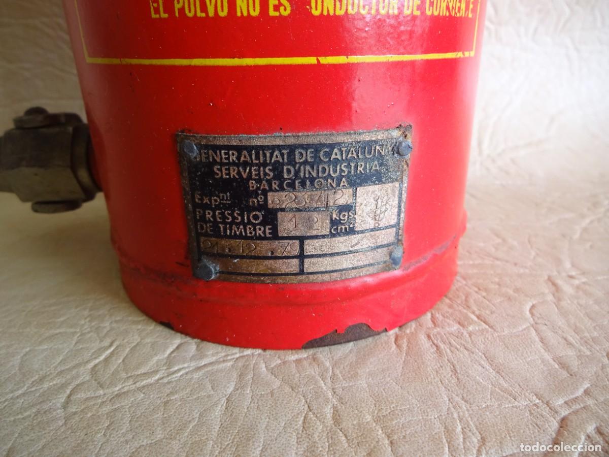 Antig&uuml;edades: antiguo extintor tinker a&ntilde;o 1979 polvo seco - Foto 4
