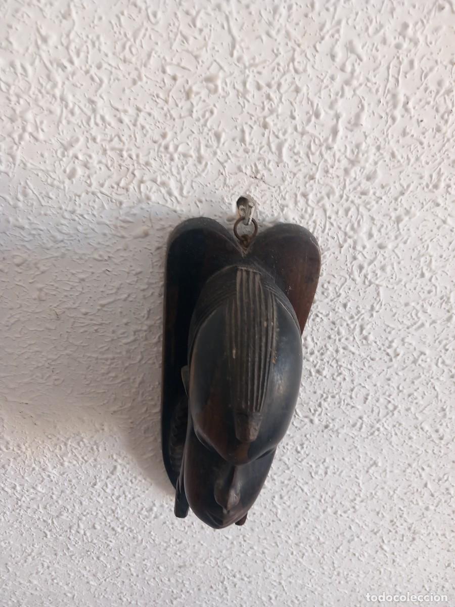 Antig&uuml;edades: TALLA DE MADERA O MASCARA 28 CM - Foto 5