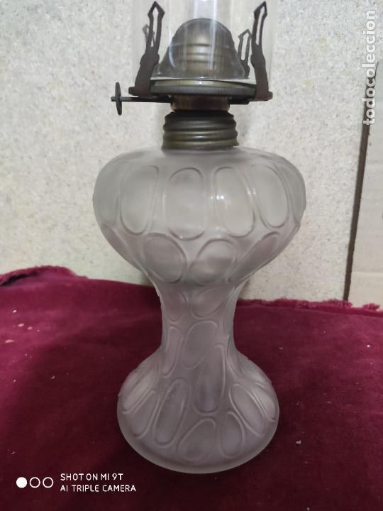 Antig&uuml;edades: QUINQUE DE CRISTAL Y METAL LATON - Foto 3