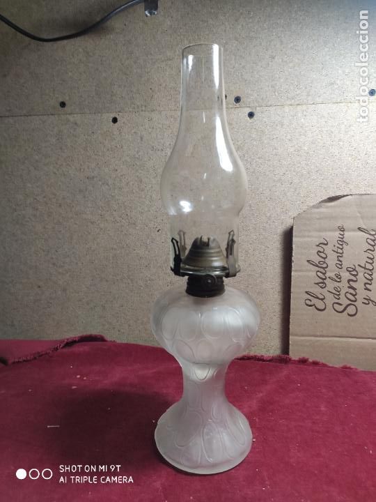 Antig&uuml;edades: QUINQUE DE CRISTAL Y METAL LATON - Foto 4