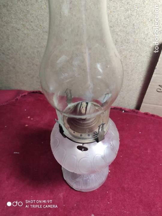 Antig&uuml;edades: QUINQUE DE CRISTAL Y METAL LATON - Foto 5