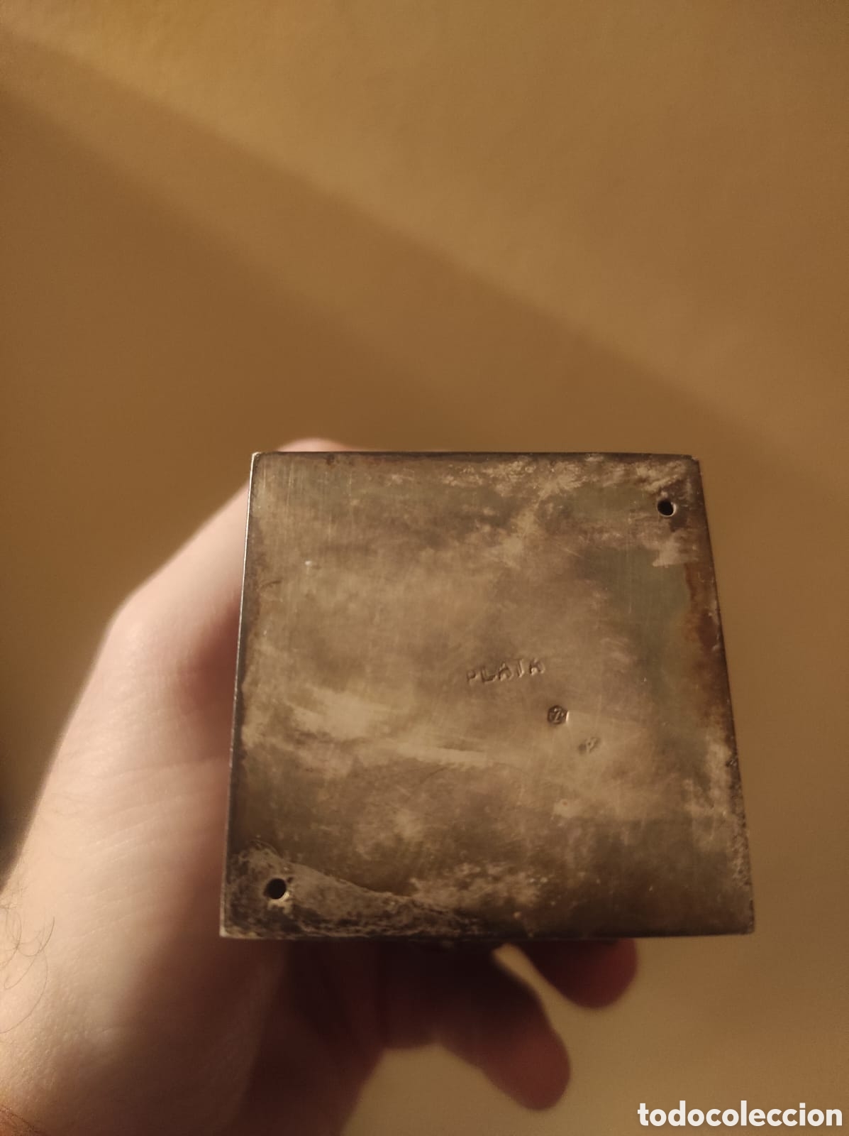Antig&uuml;edades: MECHERO DE PLATA ENCENDEDOR DE SOBREMESA RONSON - Foto 4