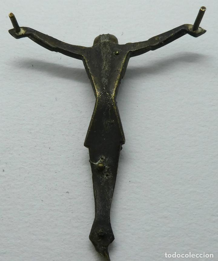 Antig&uuml;edades: Antiguo cristo de bronce - Foto 4