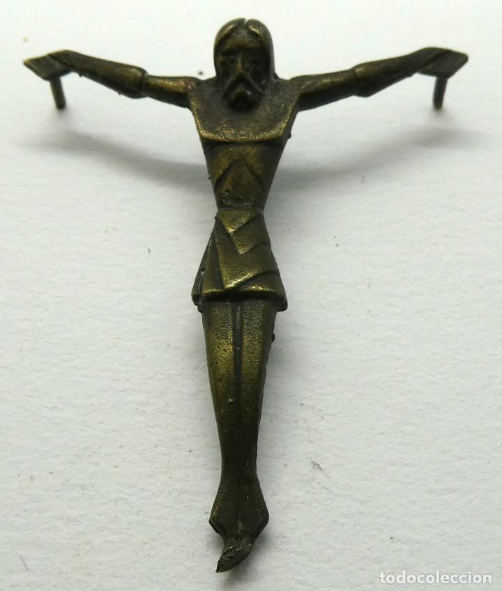 Antig&uuml;edades: Antiguo cristo de bronce - Foto 1